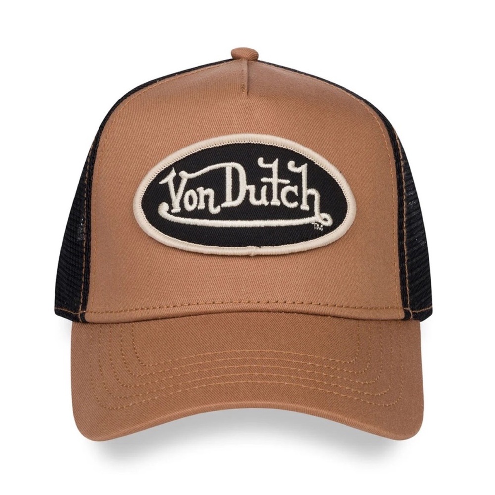 Von Dutch Brown and Black Trucker Hat